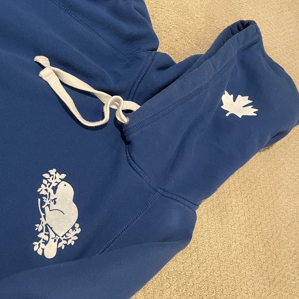 Roots oversized  blue hoodie